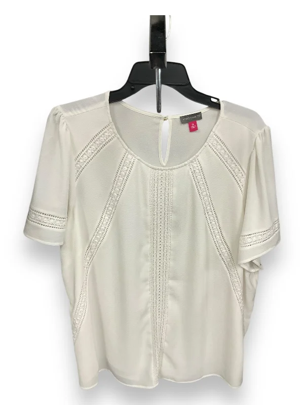 women's tops for those who want to add a pop of color to their outfitsTop Short Sleeve By Vince Camuto In Ivory, Size: 2x