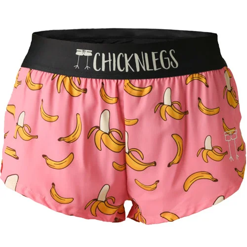 silk women's topsWomen's Pink Bananas 1.5" Split Shorts