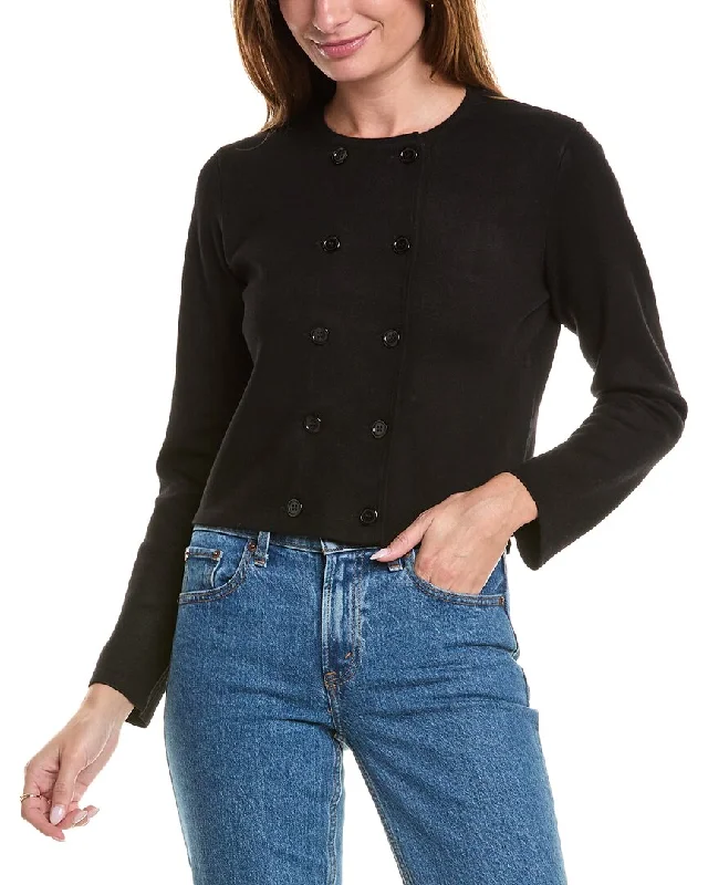 Elegant SweatersYAL New York Double-Breasted Cardigan